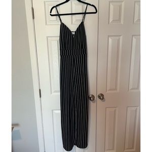 Blu Pepper Striped Jumpsuit